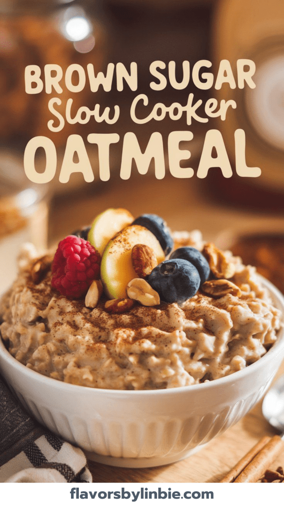 Brown Sugar Slow Cooker Oatmeal