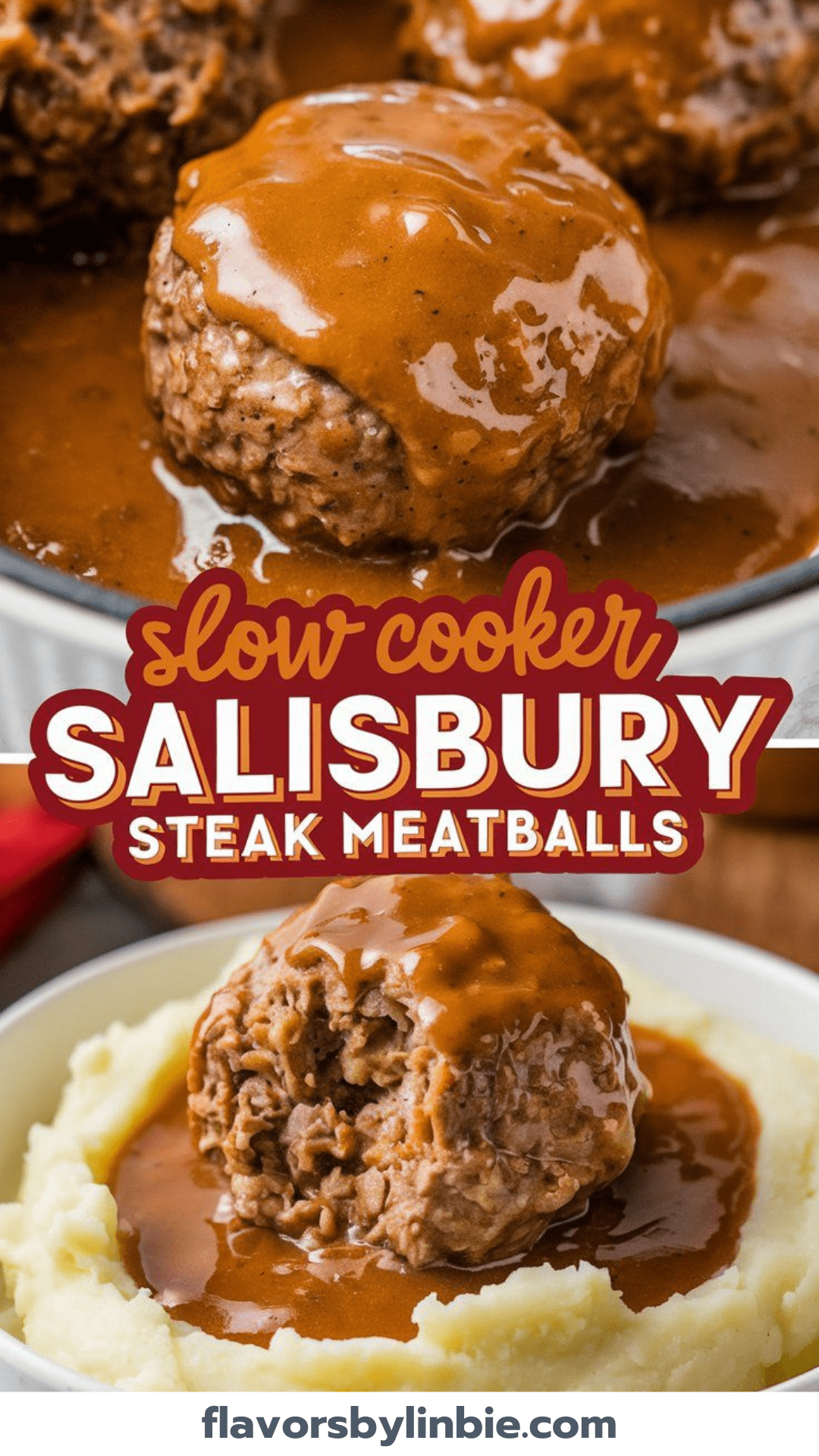 Slow Cooker Salisbury Steak Meatballs