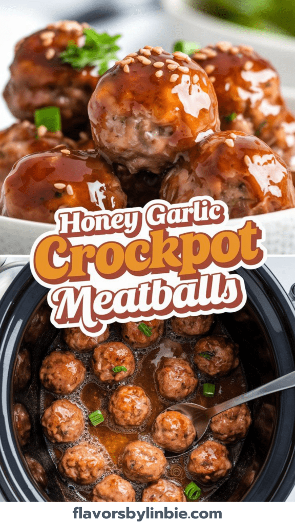 Honey Garlic Crockpot Meatballs