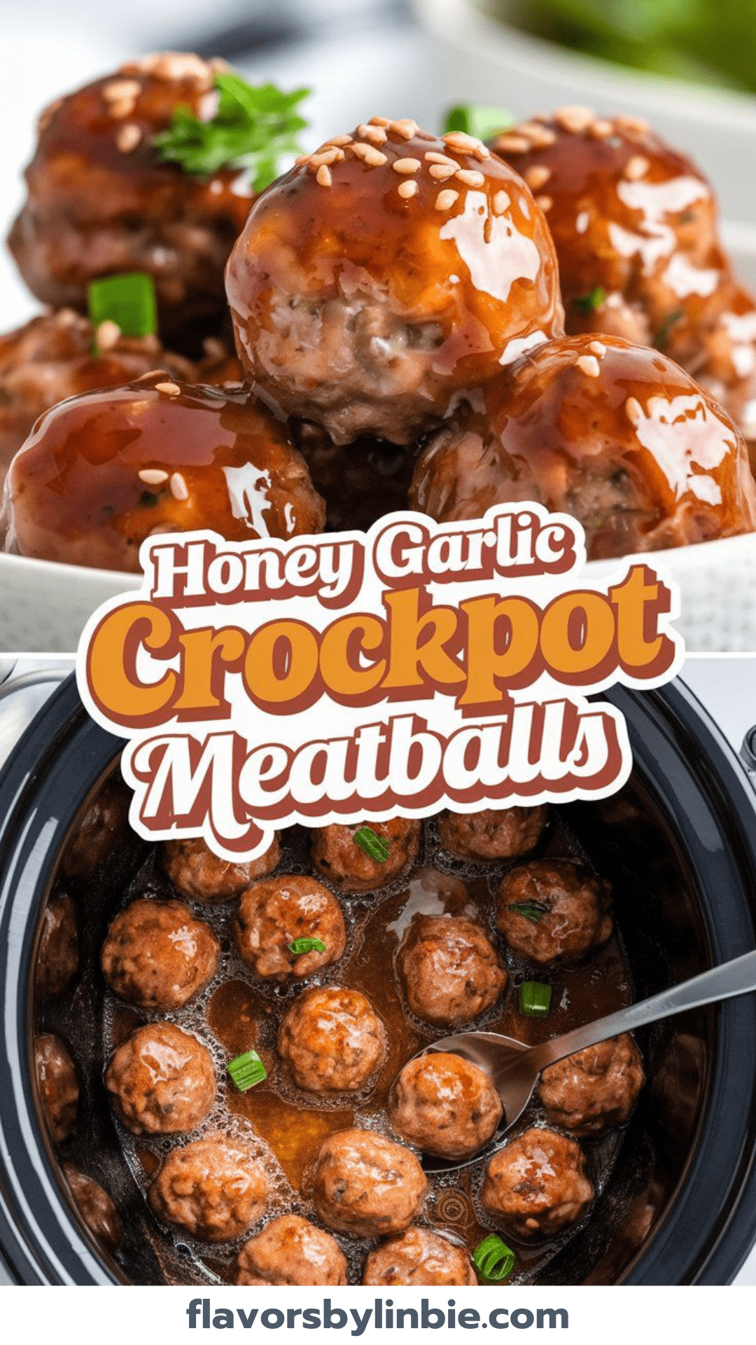 Sweet & Savory Honey Garlic Crockpot Meatballs