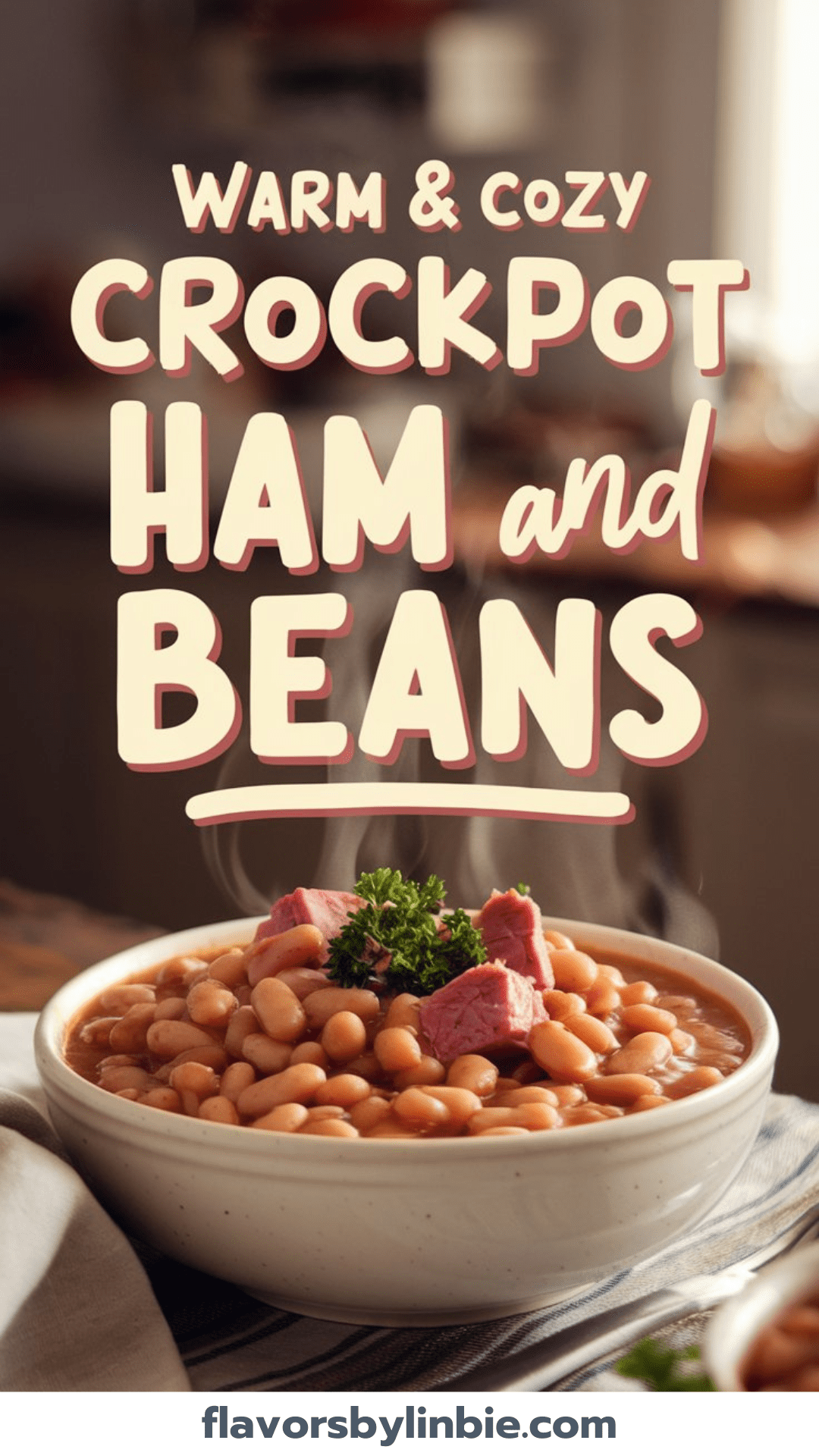 Warm and Cozy Crockpot Ham and Beans Recipe