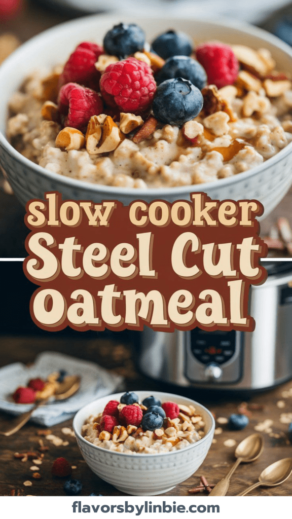 Slow Cooker Steel Cut Oatmeal