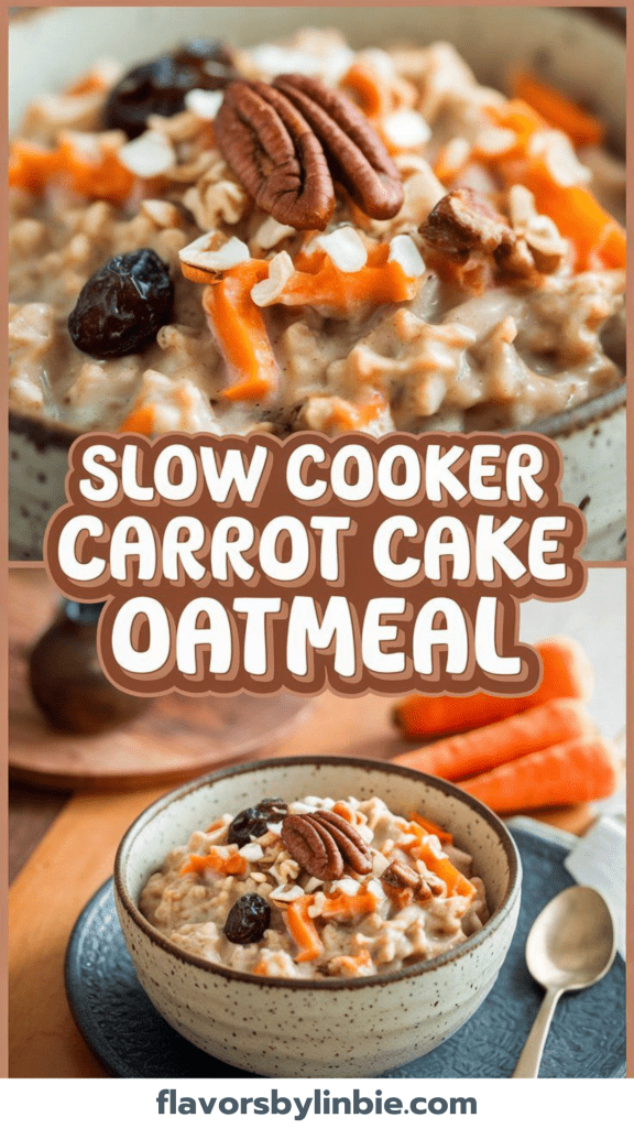 Slow Cooker Carrot Cake Oatmeal