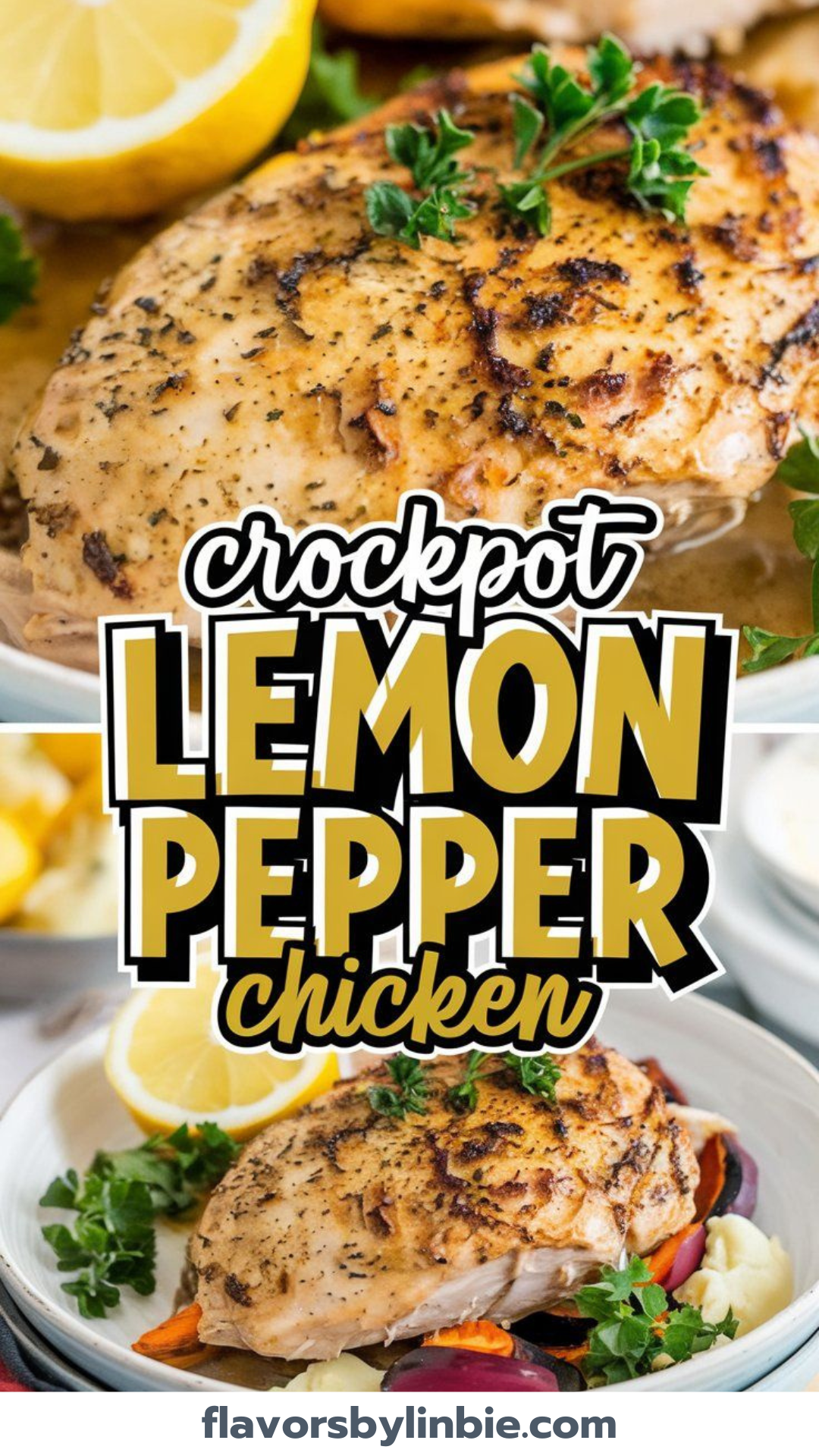 Crockpot Lemon Pepper Chicken