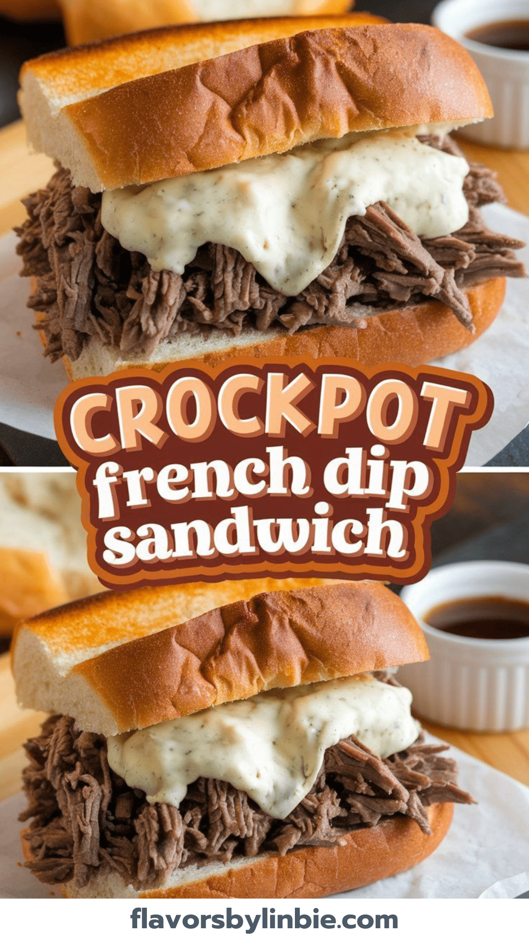 Easy Crockpot French Dip Sandwich Recipe