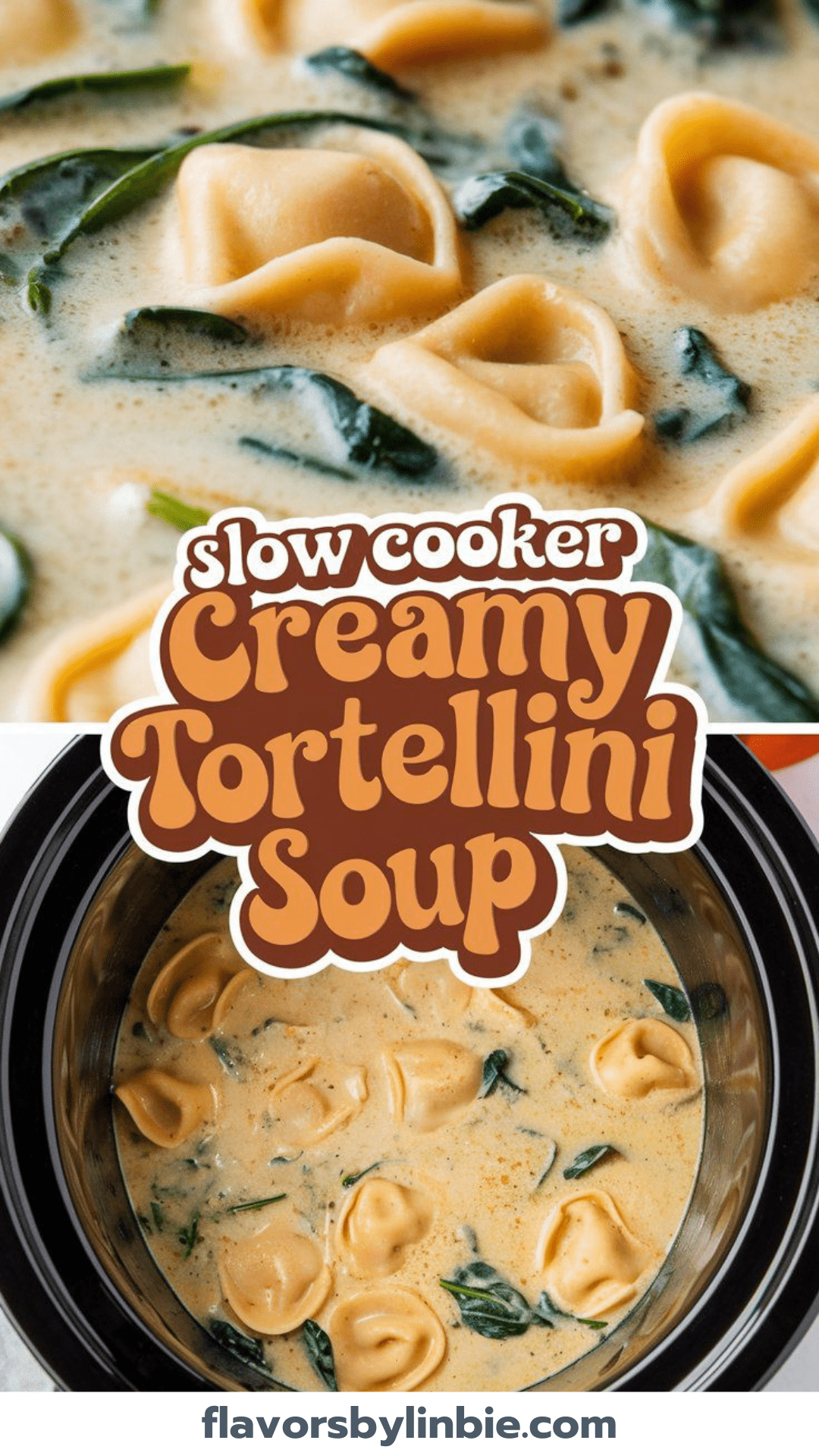 Slow Cooker Creamy Tortellini Soup