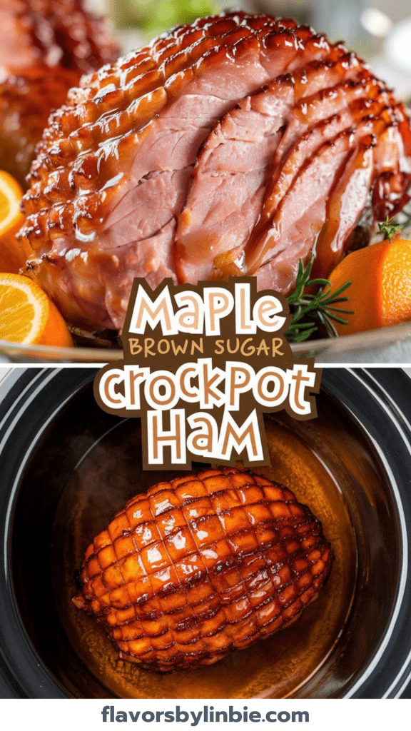 Maple Brown Sugar Crockpot Ham