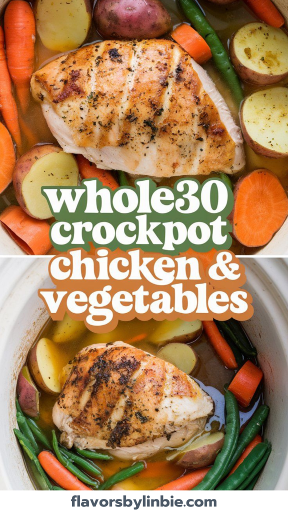 Whole30 Crockpot Chicken and Vegetables