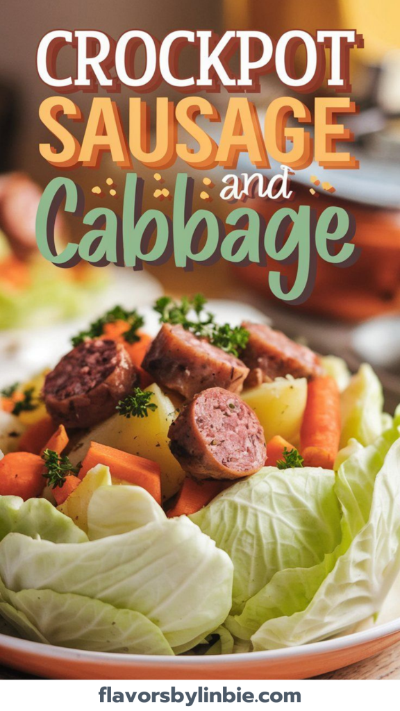 Crockpot Sausage and Cabbage