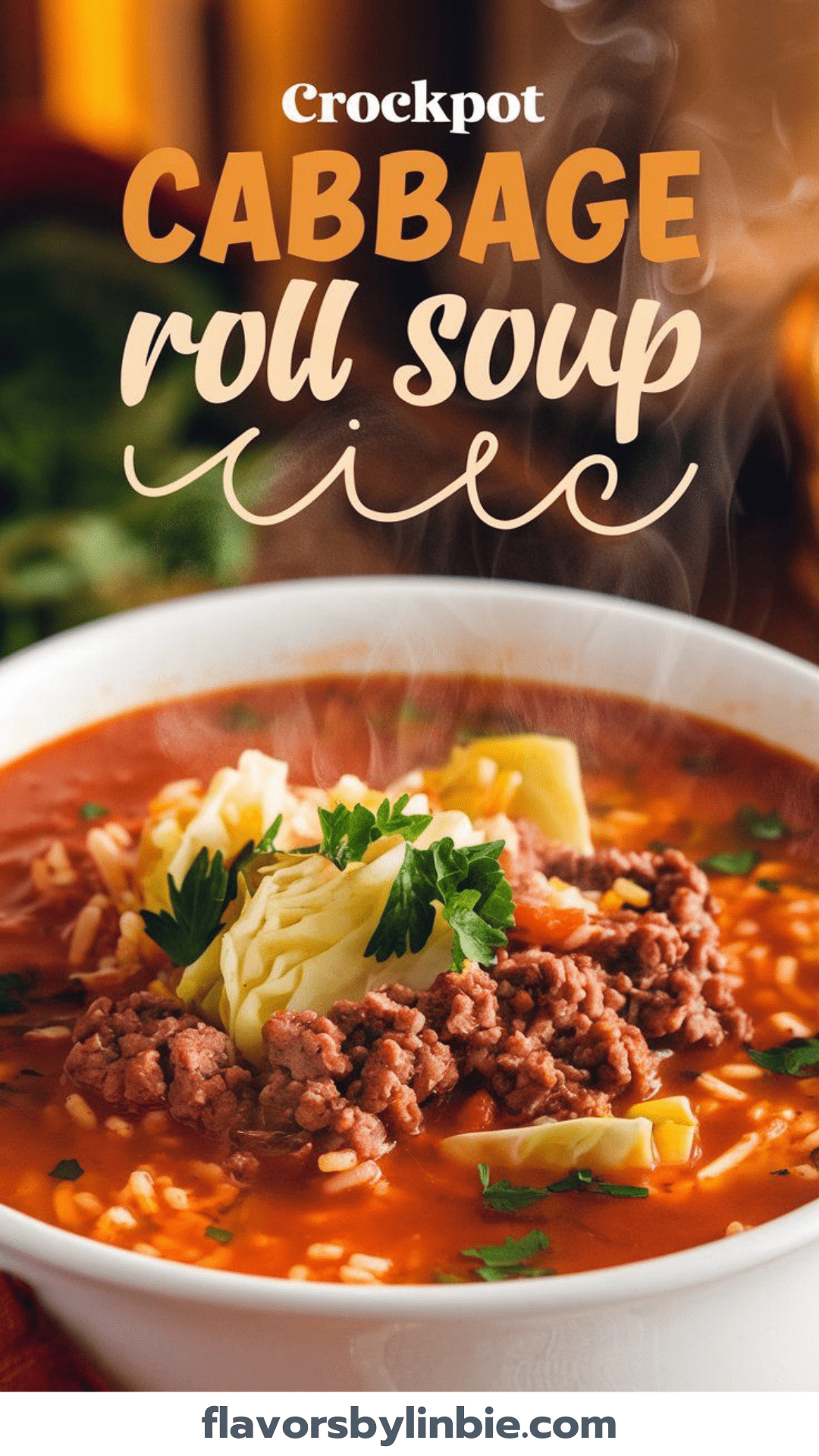 Crockpot Cabbage Roll Soup