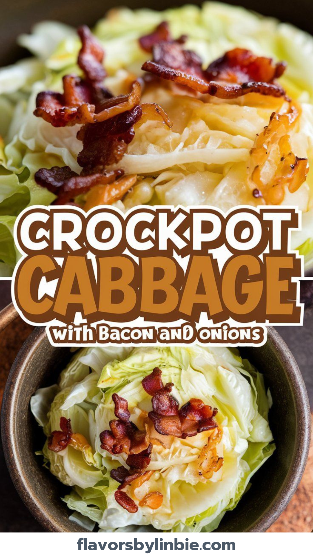 Crockpot Cabbage with Bacon and Onions