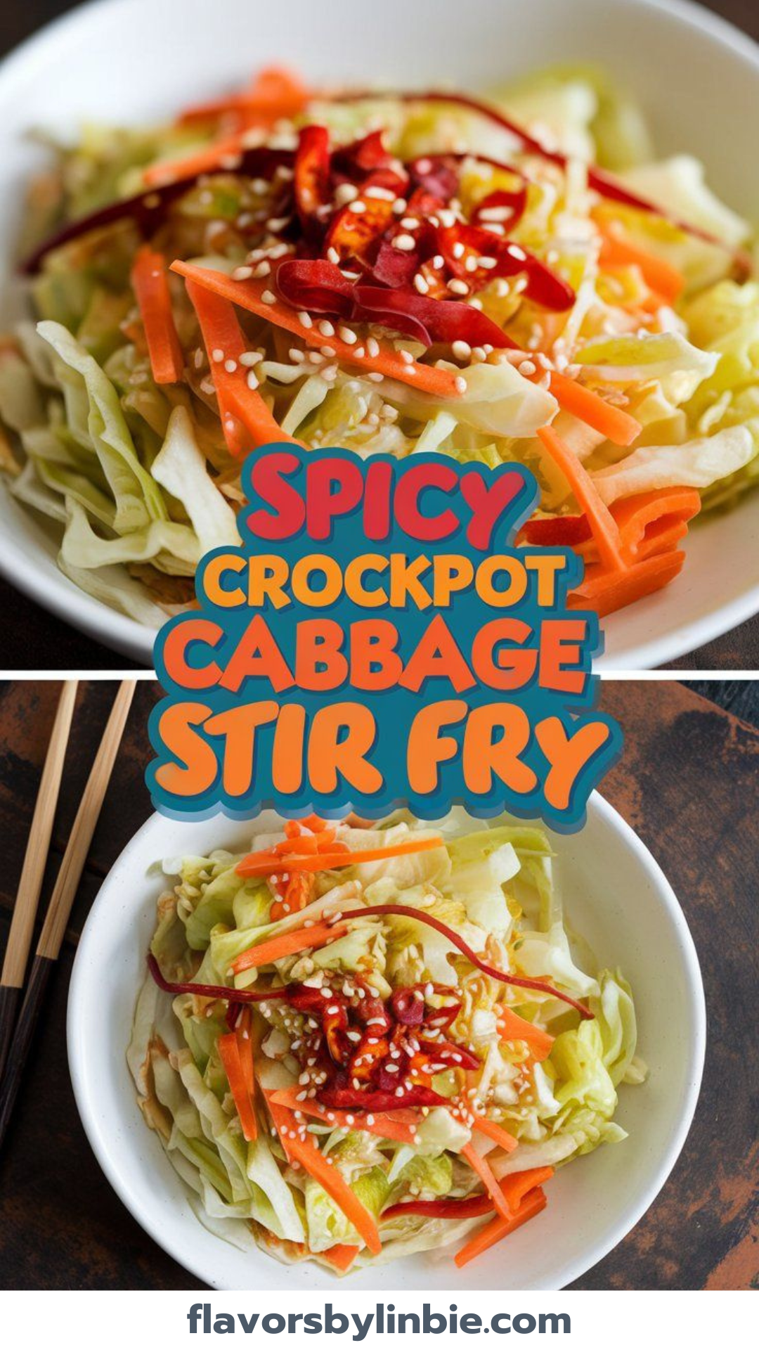 Spicy Crockpot Cabbage Stir Fry