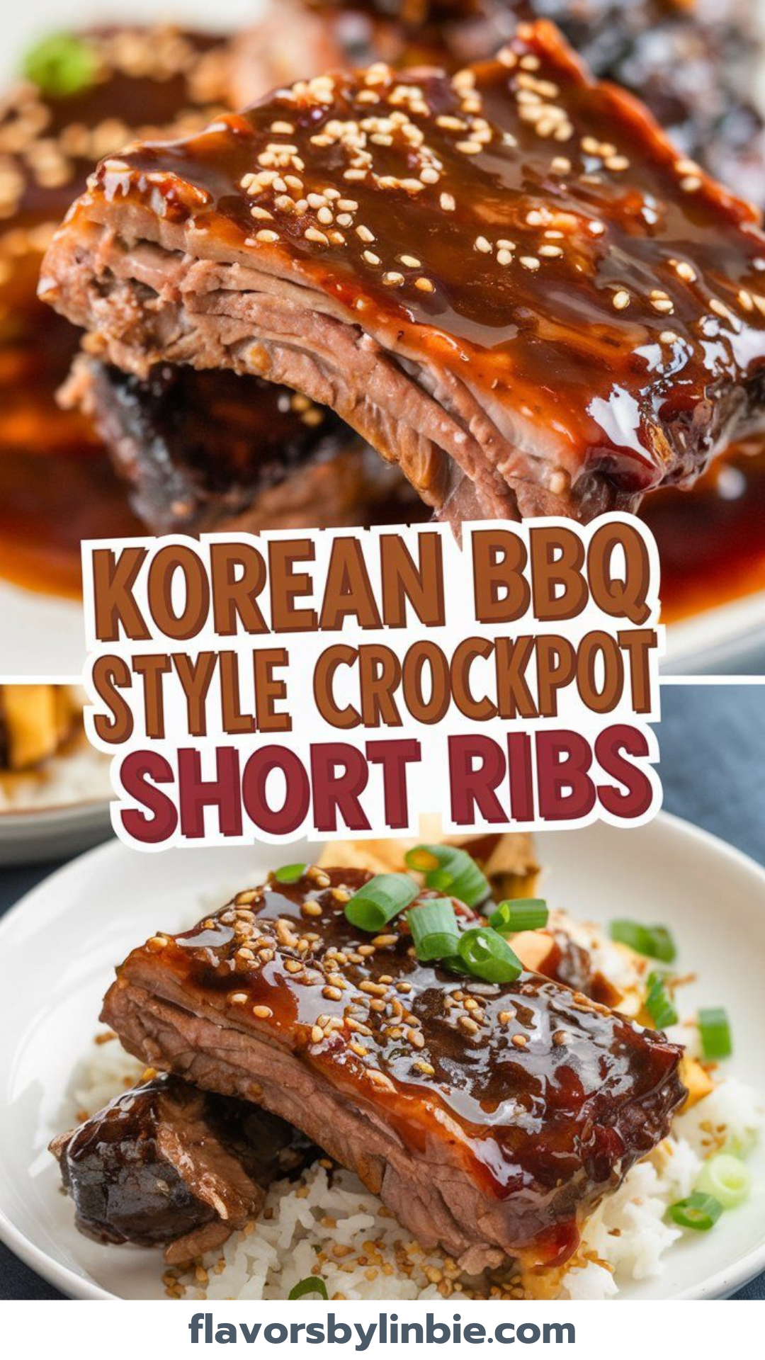 Korean BBQ Style Crockpot Short Ribs