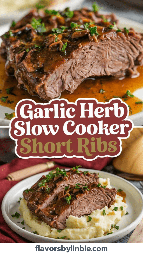 Garlic Herb Slow Cooker Short Ribs