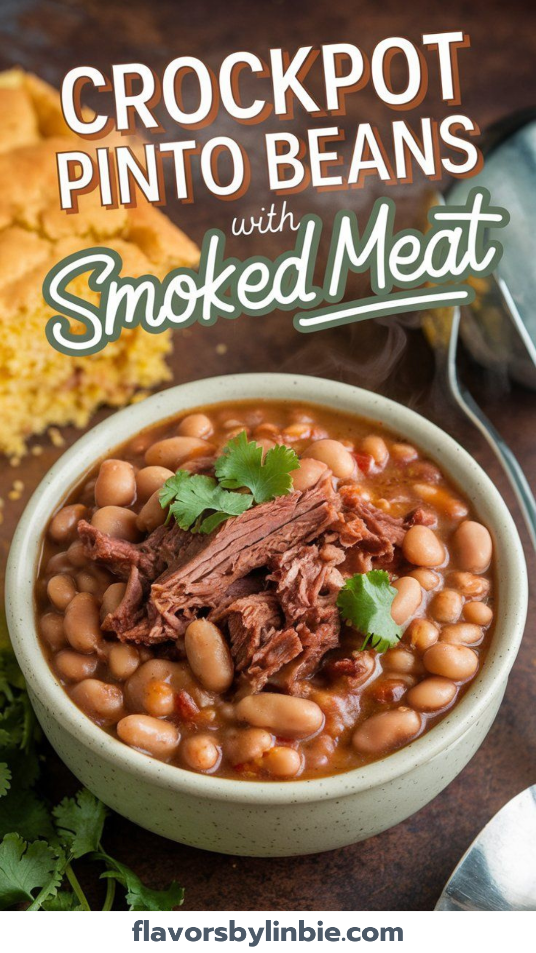 Crockpot Pinto Beans with Smoked Meat