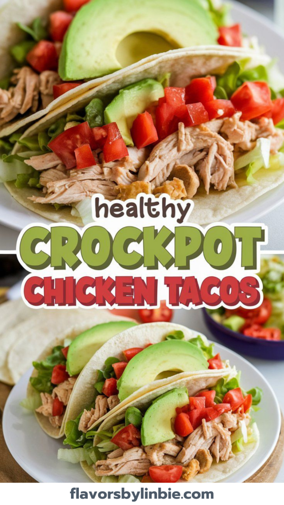 Healthy Crockpot Chicken Tacos