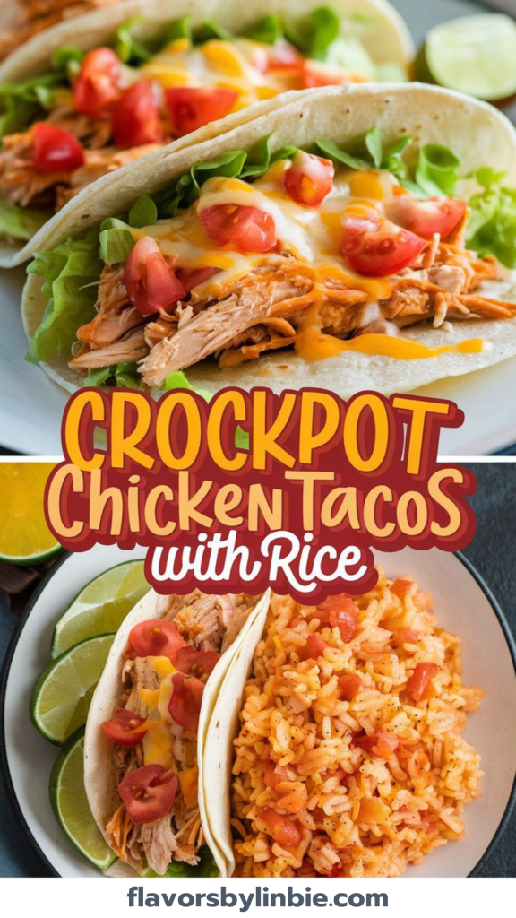 Crockpot Chicken Tacos with Rice