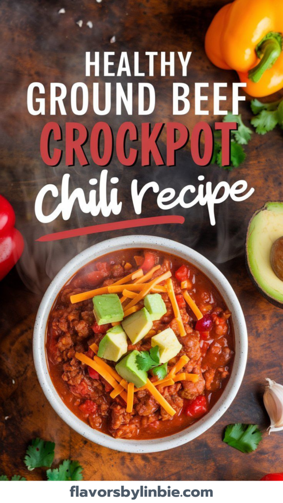 Healthy Ground Beef Crockpot Chili Recipe