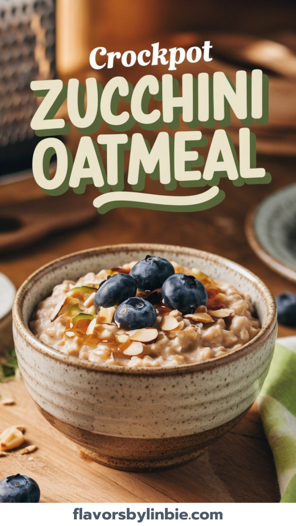 Crockpot Zucchini Oatmeal