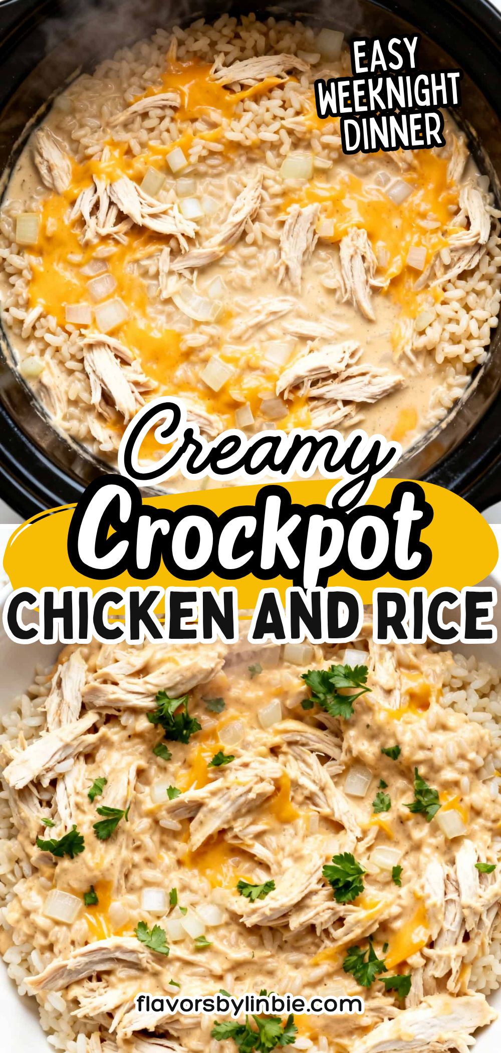 Easy Crockpot Chicken and Rice