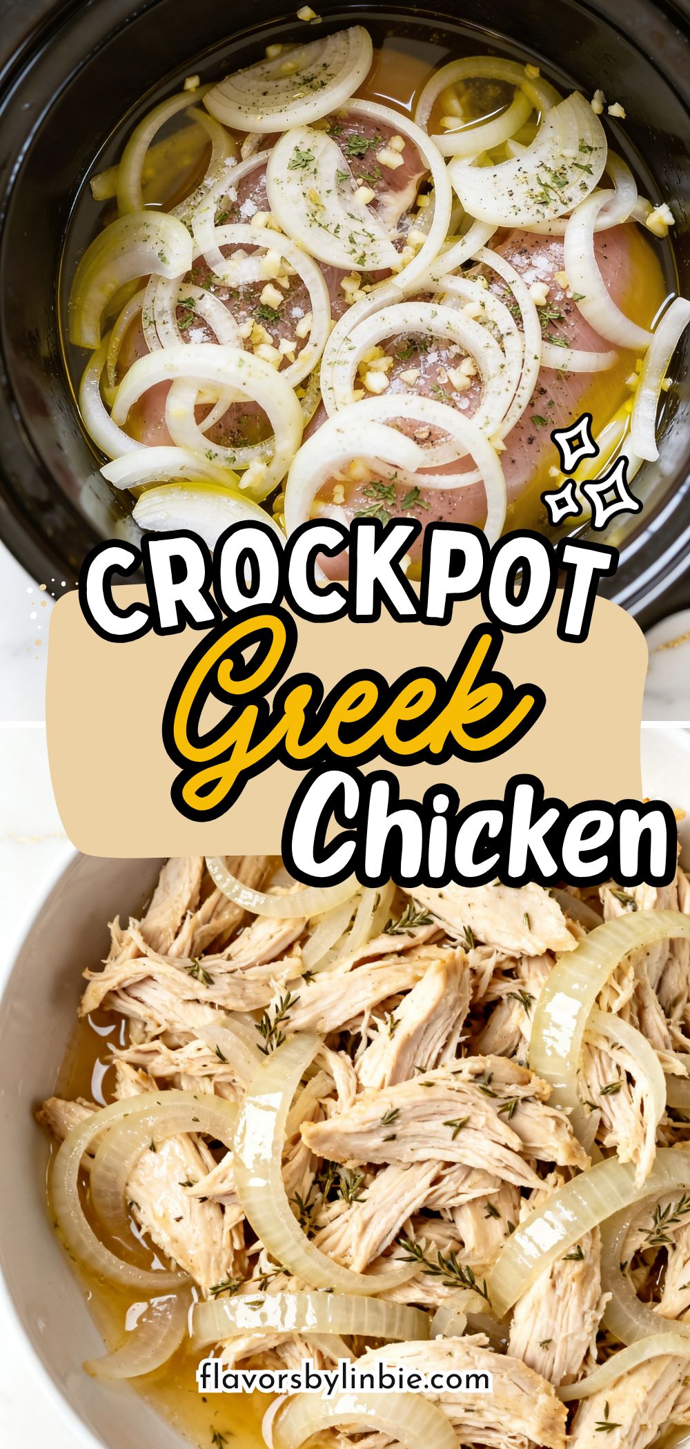 Easy Crockpot Greek Chicken
