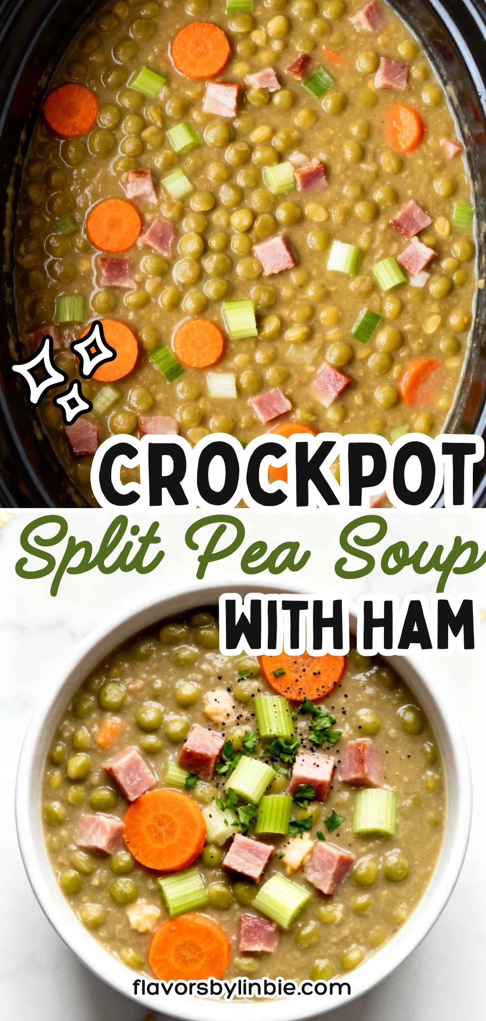 Crockpot Split Pea Soup with Ham
