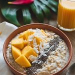 Tropical Coconut Mango Crockpot Oatmeal