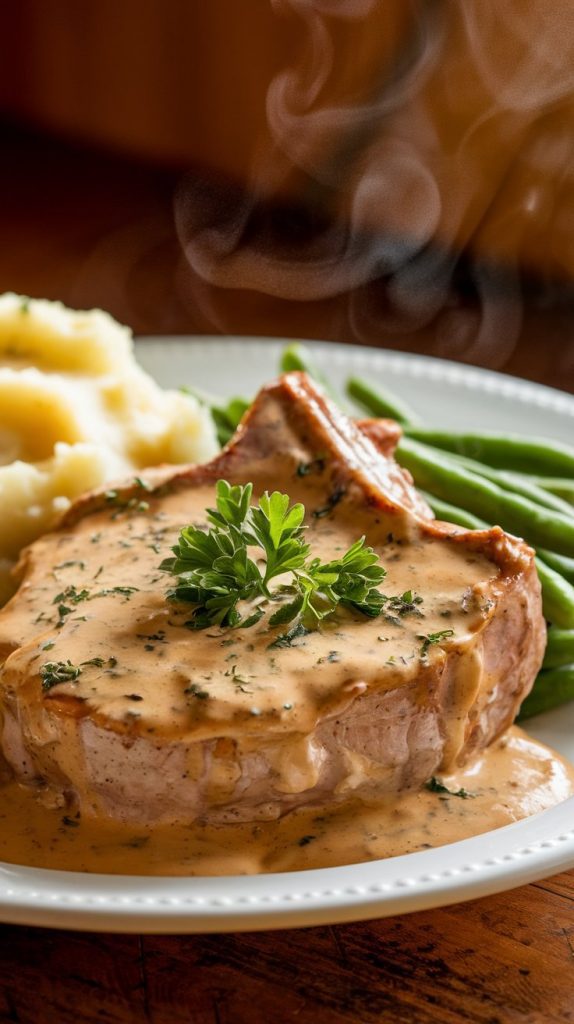 Crockpot Creamy Pork Chops