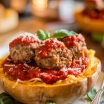 Slow Cooker Spaghetti Squash and Turkey Meatballs 1