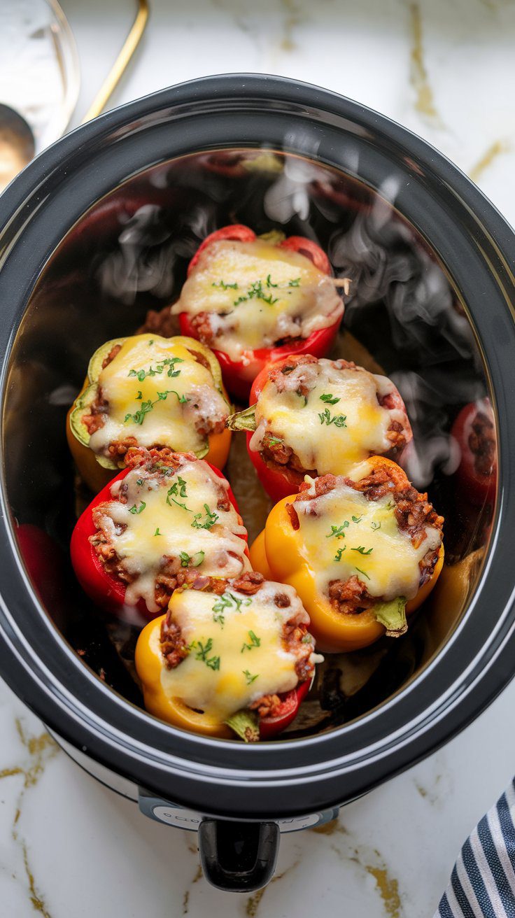 Slow Cooker Stuffed Peppers