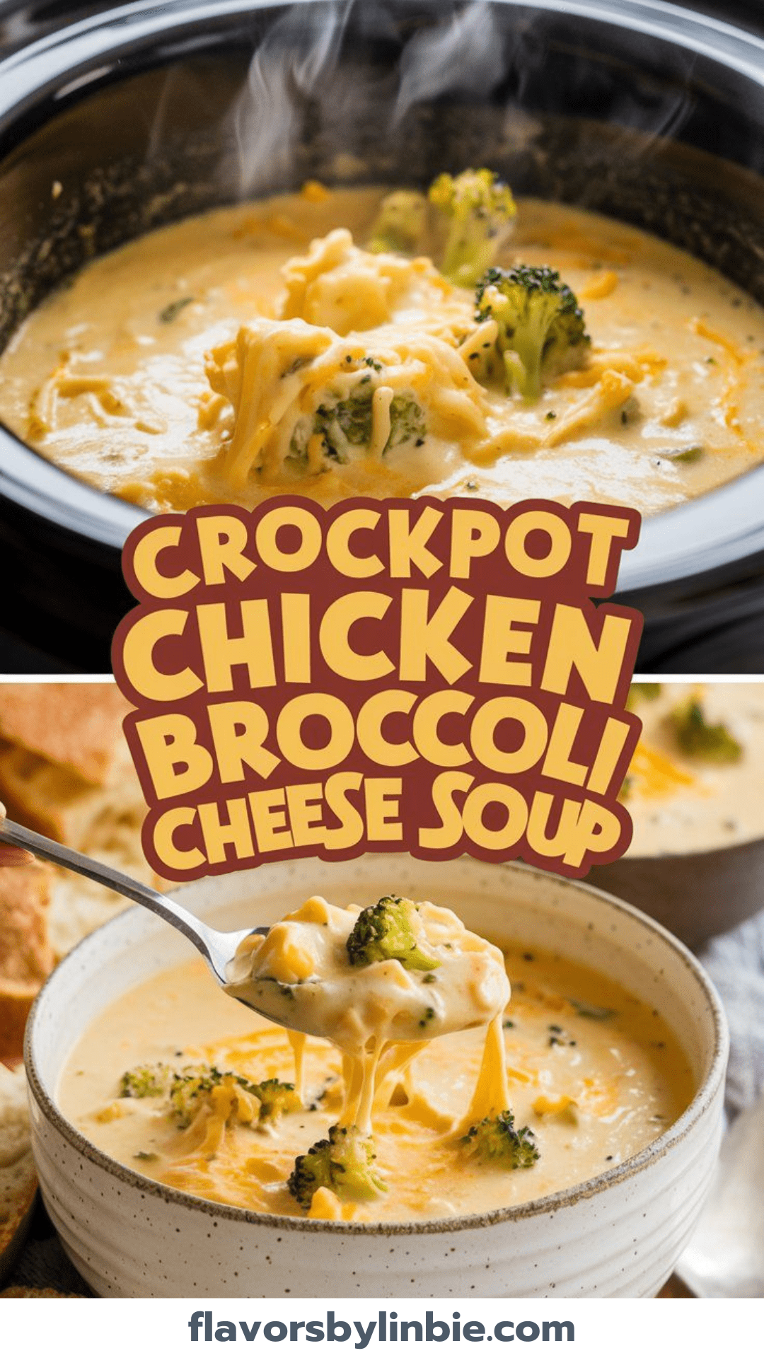 Crockpot Chicken Broccoli Cheese Soup