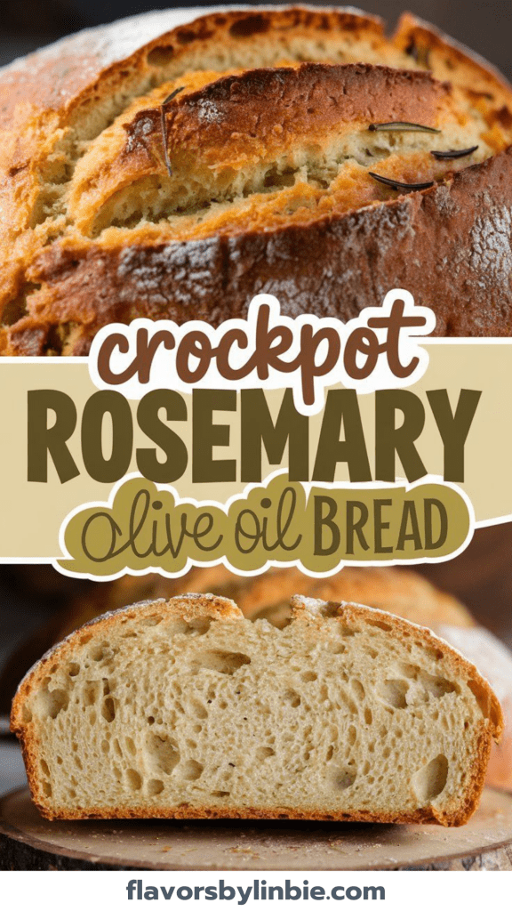 Crockpot Rosemary Olive Oil Bread