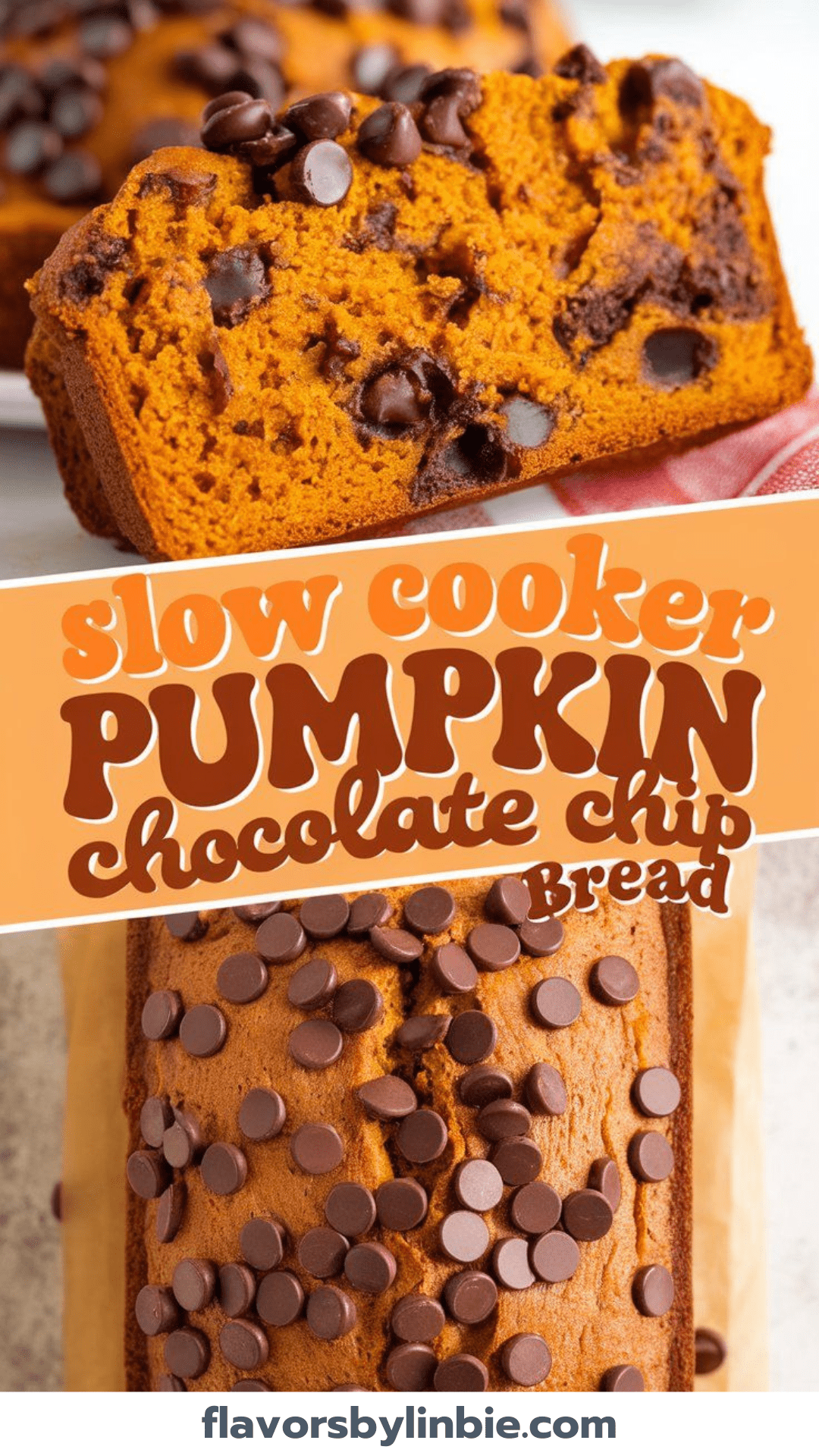 Slow Cooker Pumpkin Chocolate Chip Bread