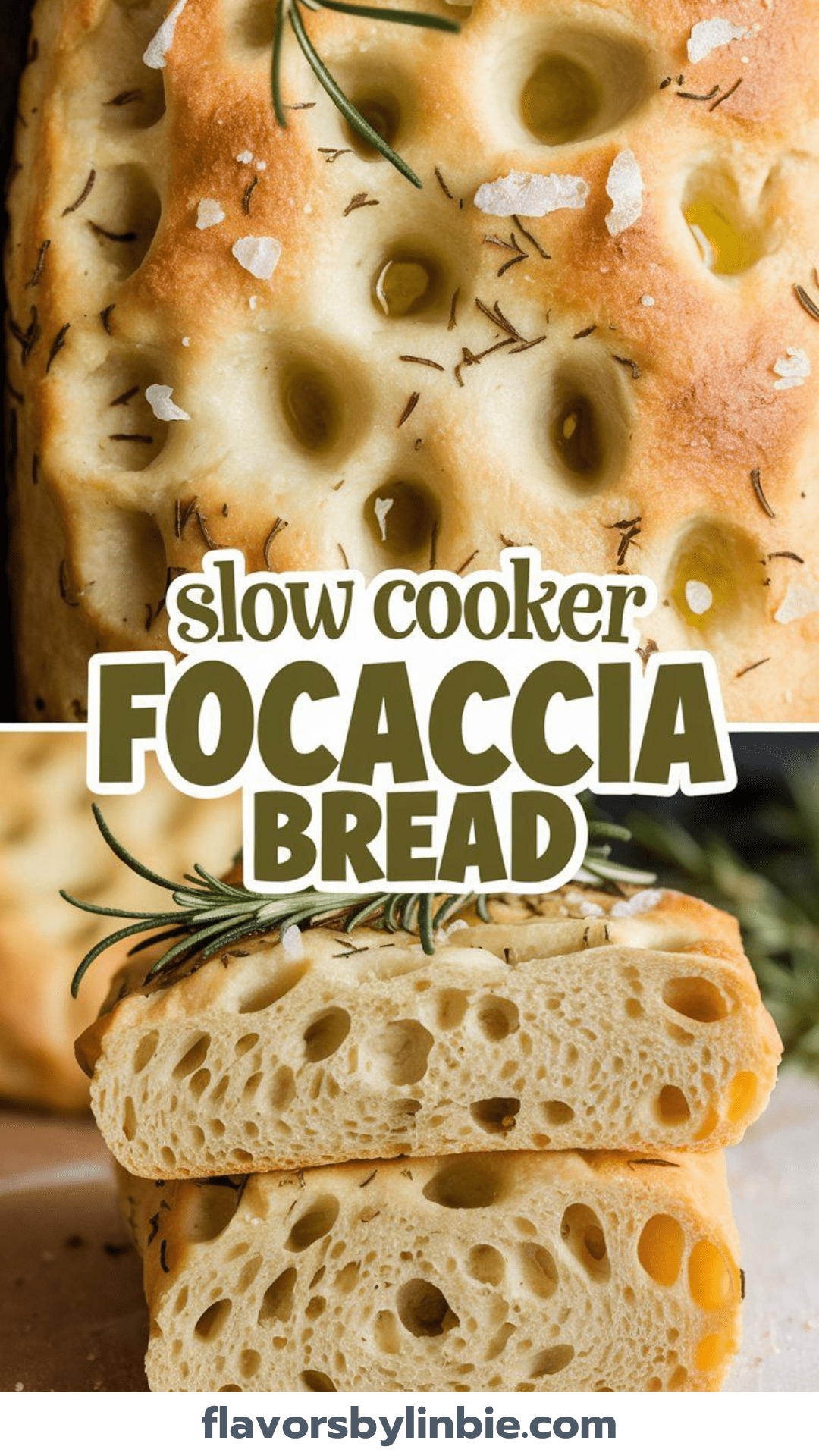 Easy Slow Cooker Focaccia Bread – No Kneading Required!