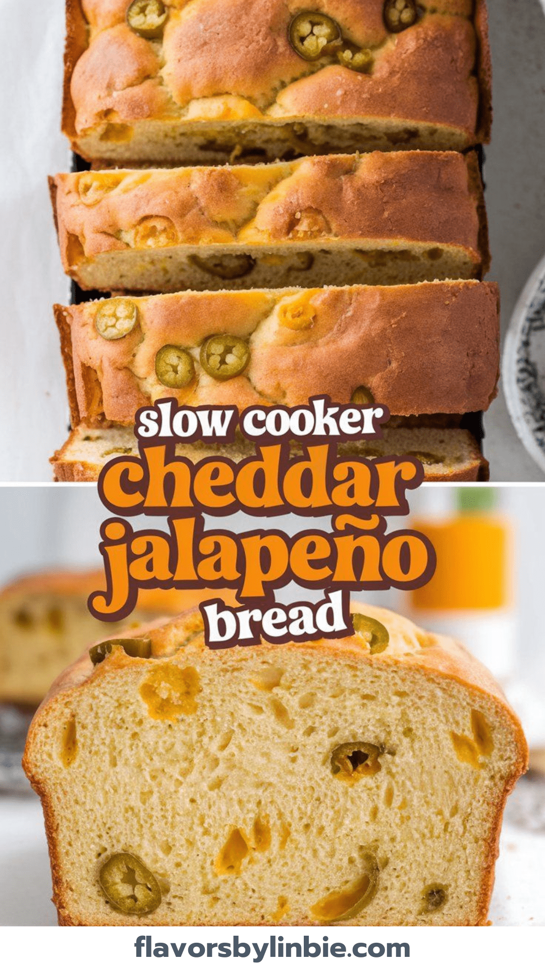 Slow Cooker Cheddar Jalapeño Bread