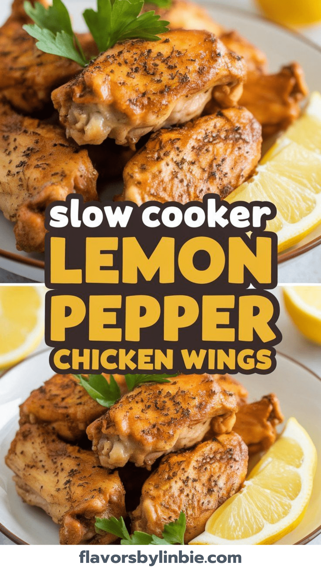 Slow Cooker Lemon Pepper Chicken Wings