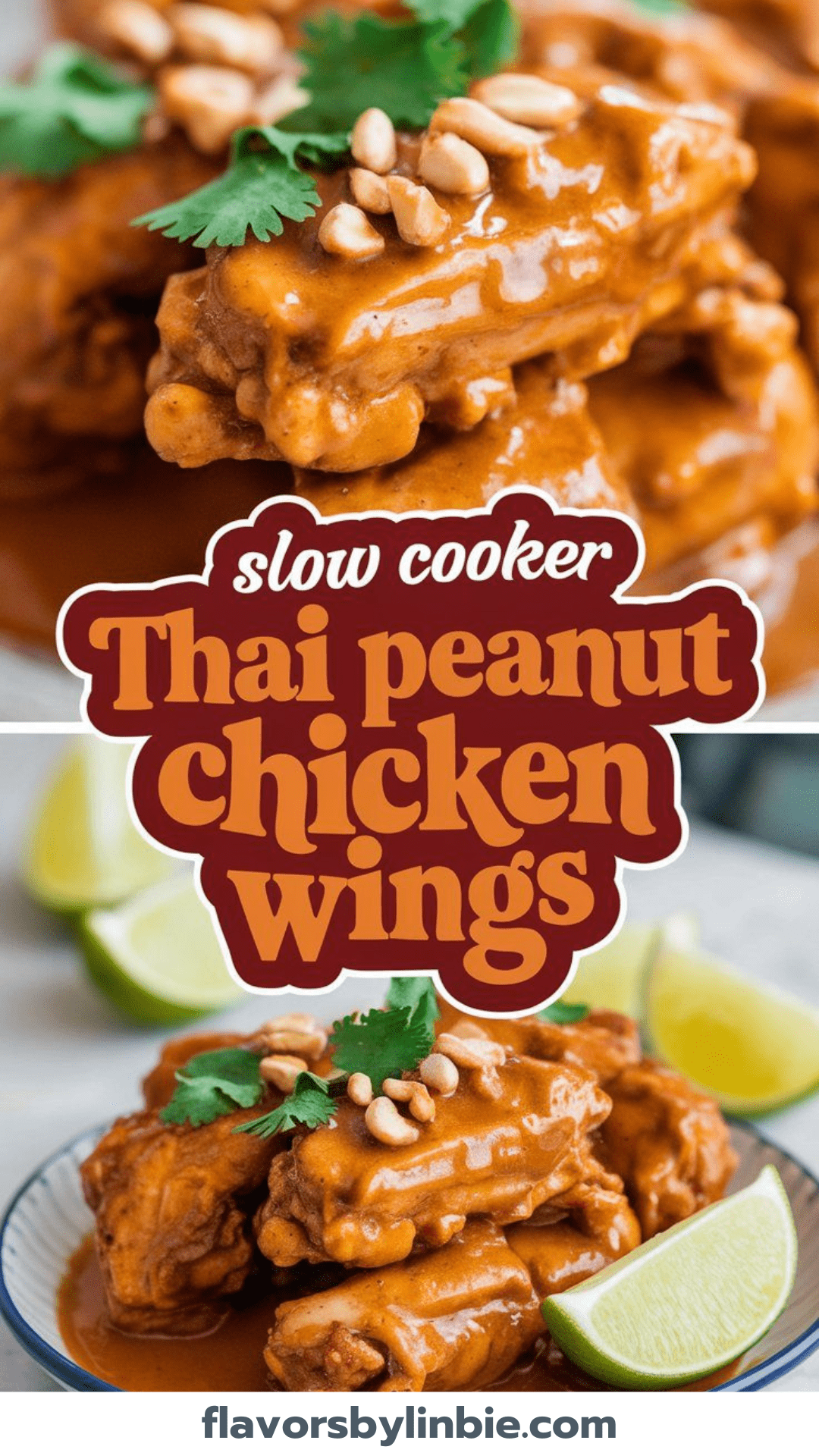 Slow Cooker Thai Peanut Chicken Wings