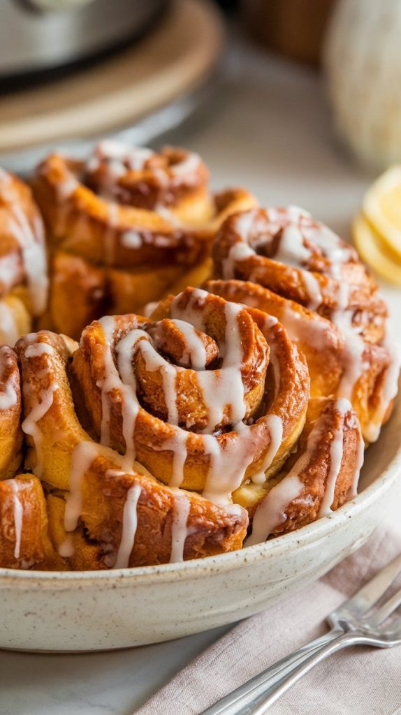 Crockpot Cinnamon Roll Monkey Bread