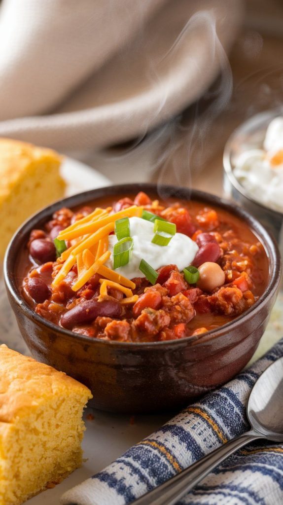 Crockpot Ground Turkey Chili