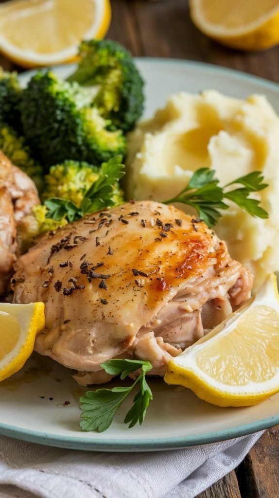 Crockpot Lemon Pepper Chicken