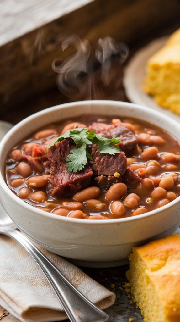 Crockpot Pinto Beans With Smoked Meat