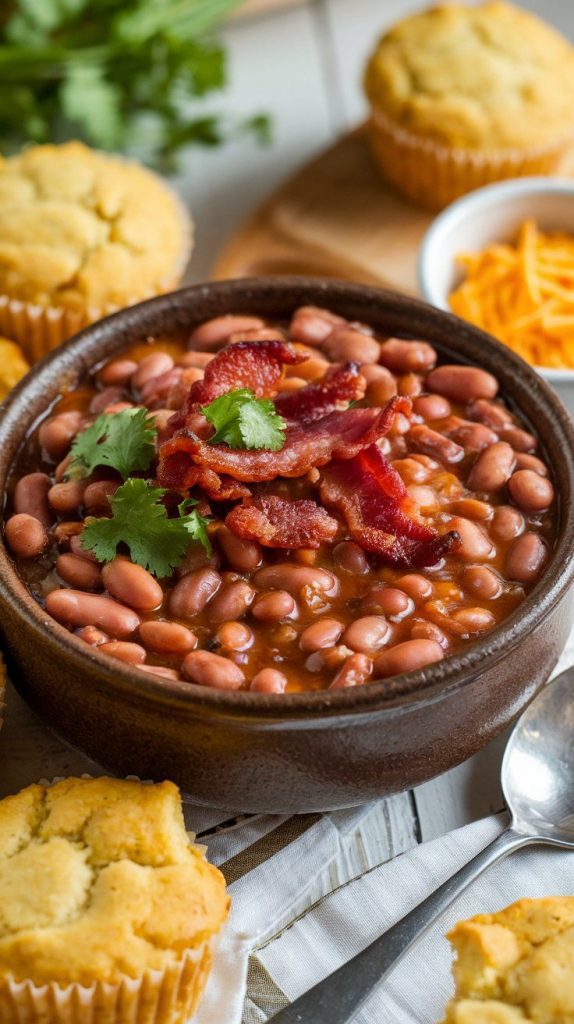 Crockpot Smoky Pinto Beans With Bacon