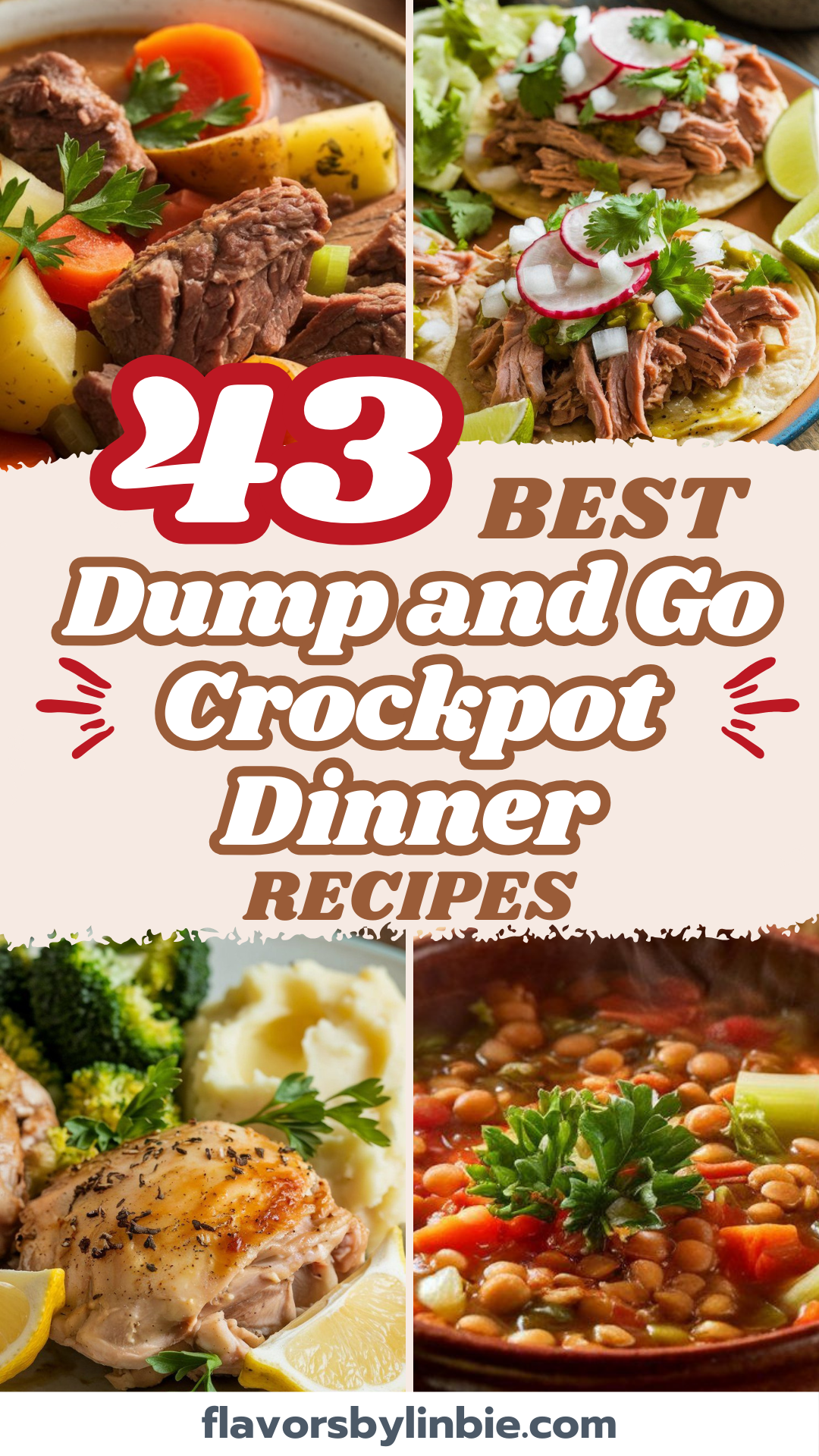 43 Easy Dump and Go Crockpot Dinner Recipes