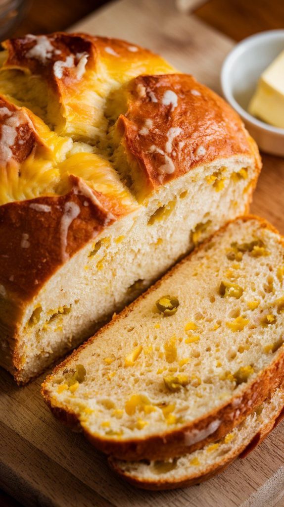 Slow Cooker Cheddar Jalapeño Bread