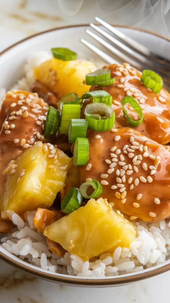 Slow Cooker Hawaiian Pineapple Chicken