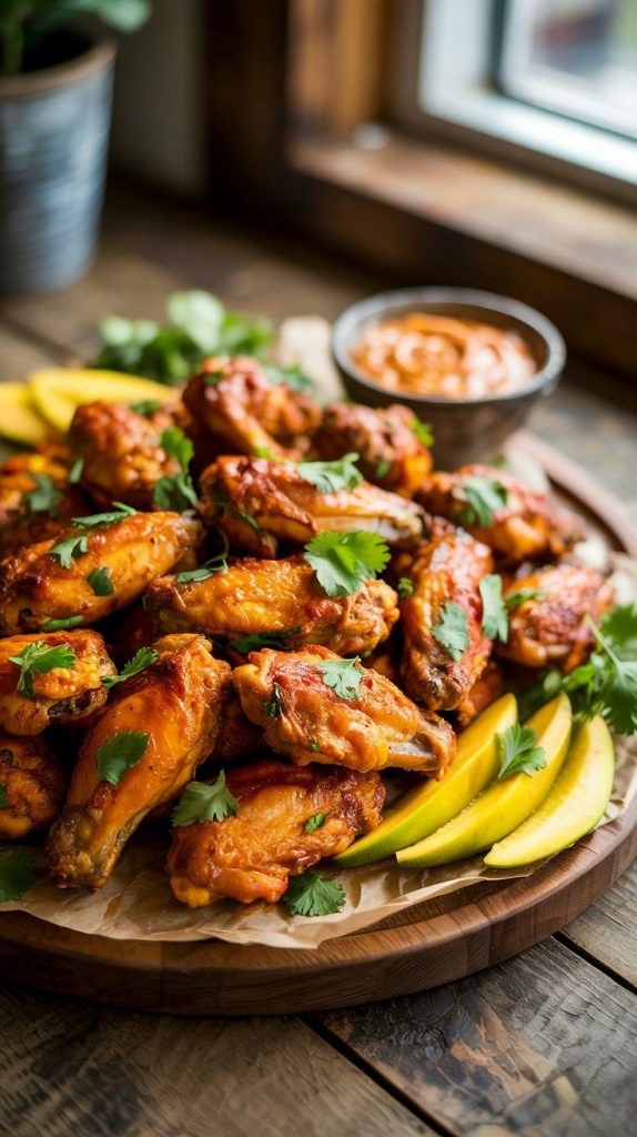 Slow Cooker Mango Habanero Chicken Wings
