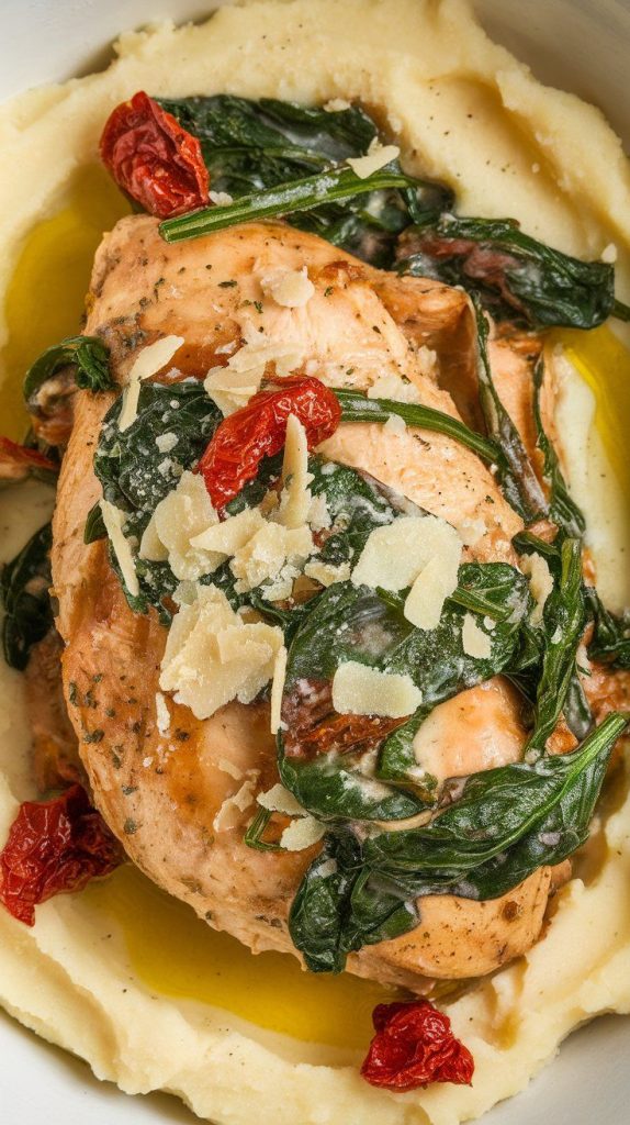 Slow Cooker Tuscan Chicken