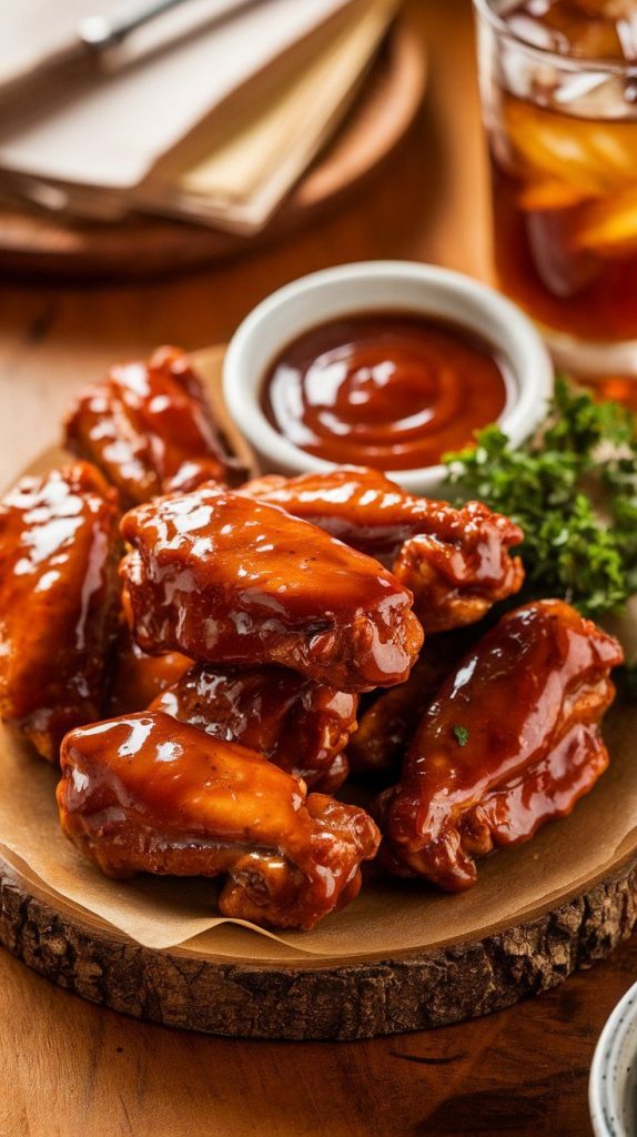 Slow Cooker Honey BBQ Chicken Wings
