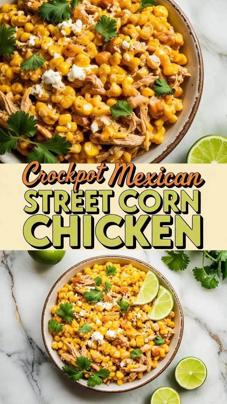 Crockpot Mexican Street Corn Chicken