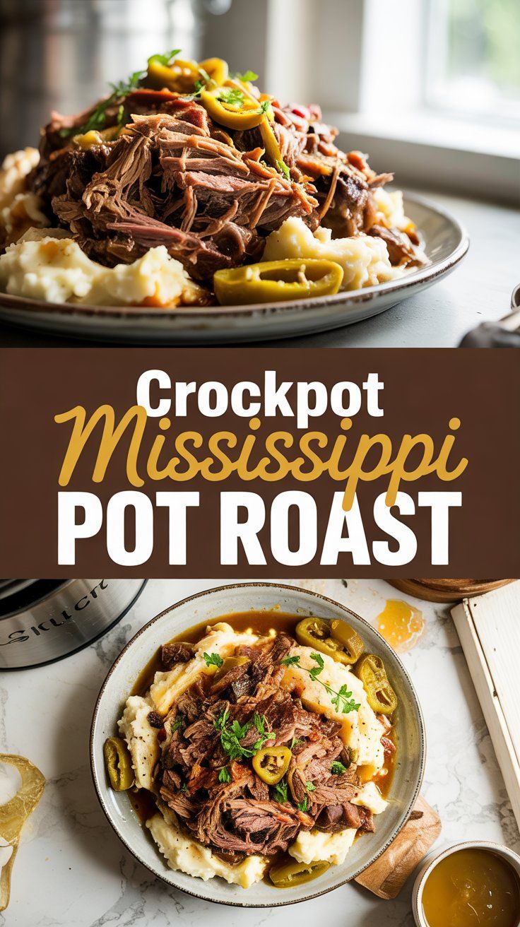 Crockpot Mississippi Pot Roast